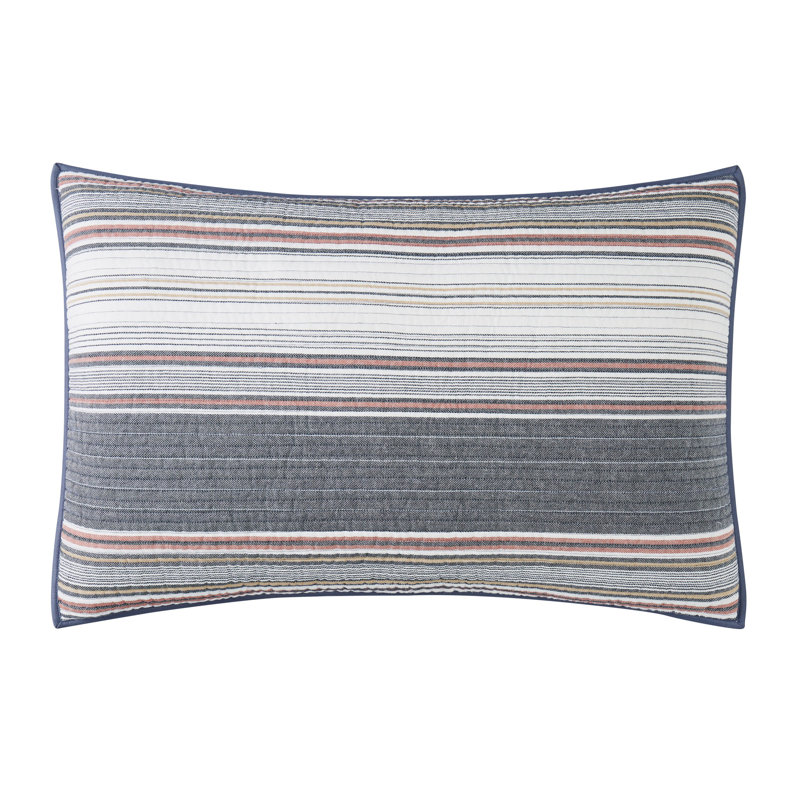 Hudson Stripe Yarn Dye Quilt Set, King Quilt + 2 King Shams