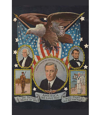 Affiche « america i love you patriotique war »-impression