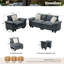 Ensemble de canapé modulaire rembourré 2 pièces, ensemble de canapé surdimensionné avec causeuse et fauteuil-1675255913