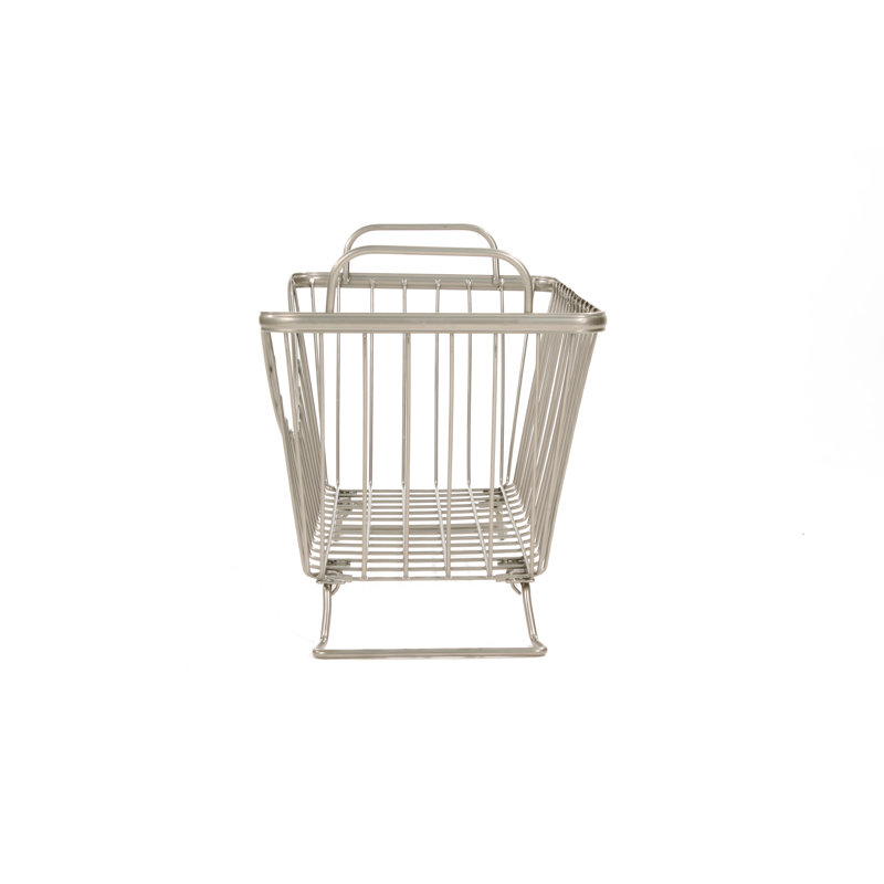 Dotted Line™ Albie Basket, Satin Nickel