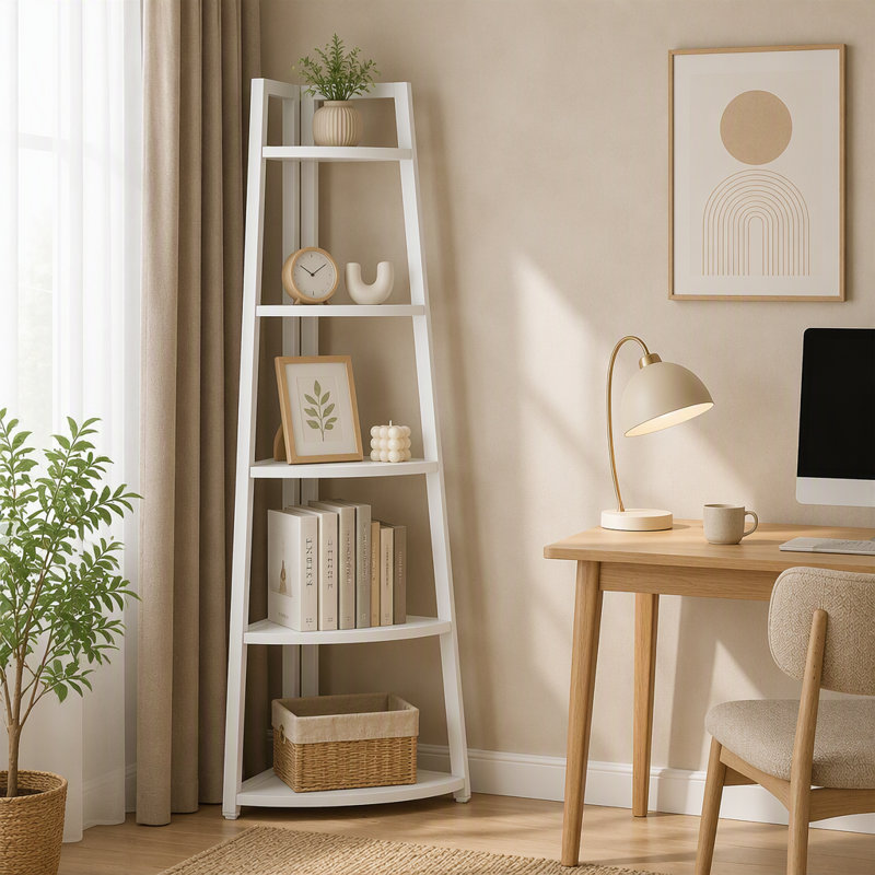Bibliothèque 70 "à 5 tablettes, Blanc