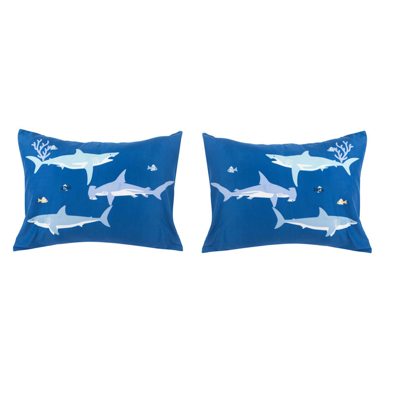 Blue Twin Microfiber Reversible Kids Bed in a Bag Set
