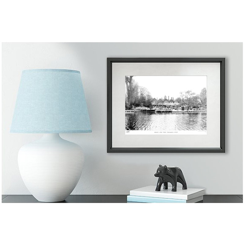 Bray, On The Thames 1929 - Single Picture Frame Print, 40cm H X 50cm W x 2cm D