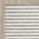 Waukena Hand Woven Flat Weave Wool/Cotton Striped Rug in Ivory/Gray