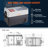 Vevor 4.32 cu. ft. Freestanding Mini Fridge with Freezer