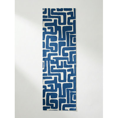 Chemin de table Cobalt Blue Nomad Maze