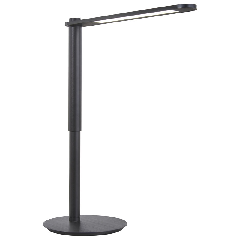 Lampe de table à DEL George Kovacs au fini noir de charbon et noir de charbon brossé