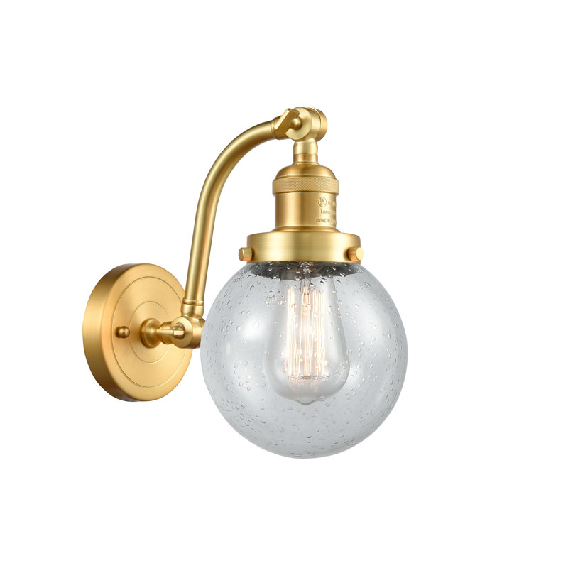 Clementina Armed Sconce, Incandescent, Seedy, Matte Black