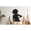 Décalcomanie murale femme afro beauté bohème, autocollants de lit afro, autocollants de lit, décalque de mur de haie, autocollant de décalcomanie afro, super lit très grand décor 094LU