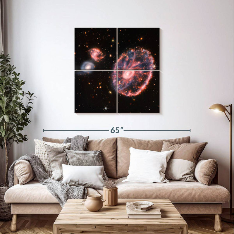 Oberle The Cartwheel Galaxy From Webb, 38" H x 38" W