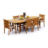 Cahyo Outdoor - Piece Teak Dining Set