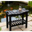 Petit tabouret avec rangement et tapis antidérapant, adapté à une utilisation intérieure et extérieure-1183555264