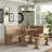 Padstow 5 - Person Pine Solid Wood Breakfast Nook Dining Set with Hidden Storage-1802880067
