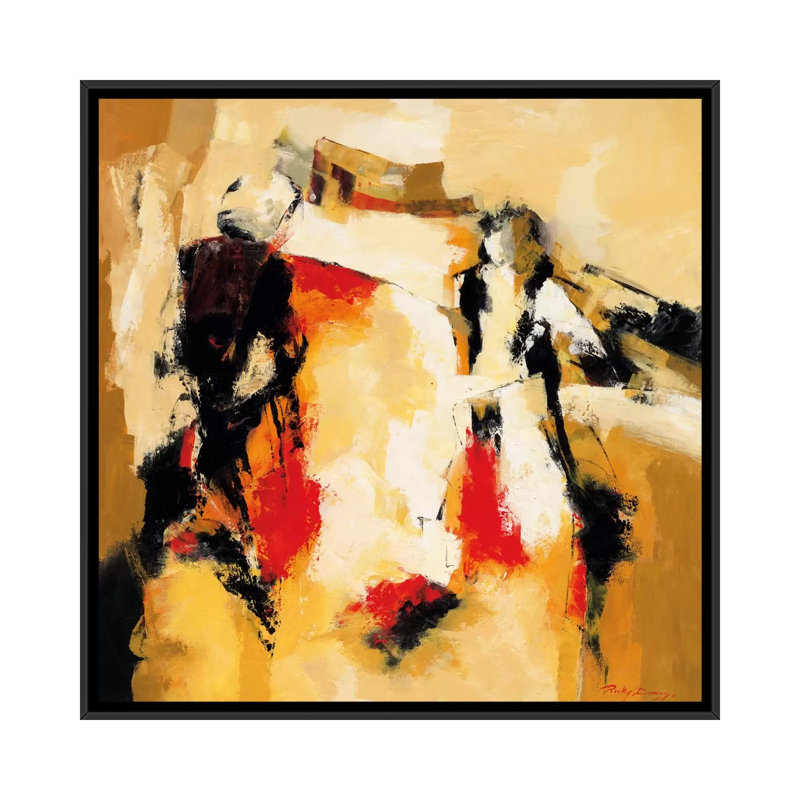 « magic moments i », impression sur toile, H 18 po x l 18 po x P 1,5 po, Toile avec cadre noir, Pas de tapis