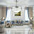 Silver 42 inch Crystal Ceiling Fan with Light