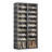  Modern Double Column 9-Tier Foldable Shoe Cabinet With Magnetic Doors, Black Storage Organizer For Entryway Or Closet-1739011475
