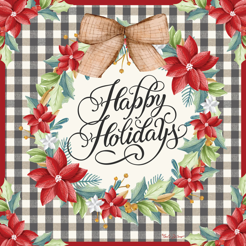 Joyeuses fêtes de Noël par Nicole DeCamp, H 20 po x l 20 po