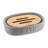 Bath D Dolomite Soap Dish Cup Dispenser with Bamboo Tray-50120548