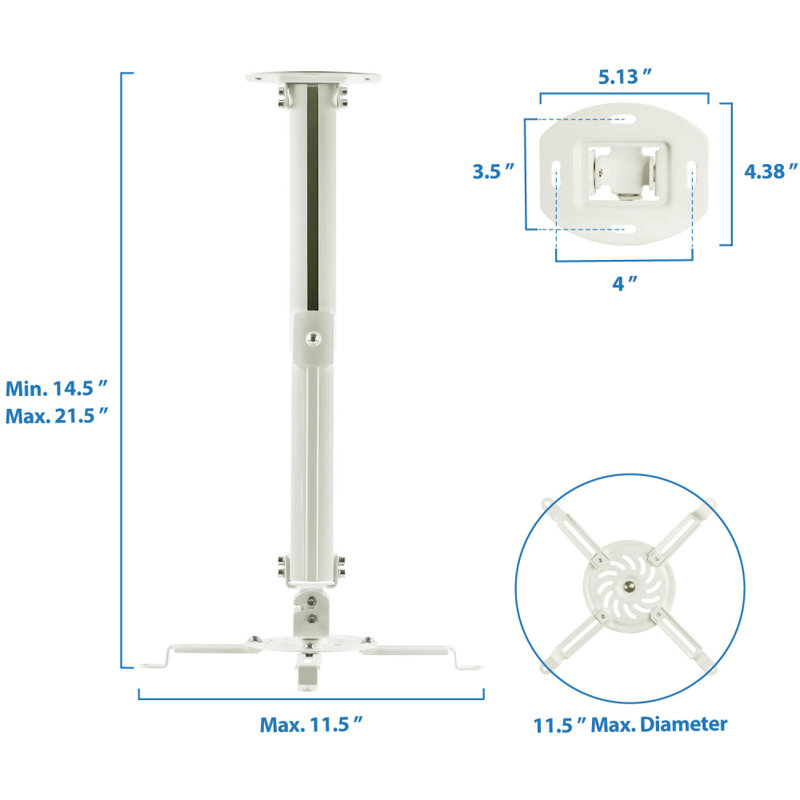 Projector Height Adjustable Universal Stand Universal Ceiling Mount