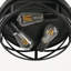 Plafonnier encastré tambour noir clair Marika