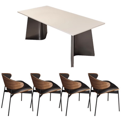 Table rectangulaire Pure White Rock