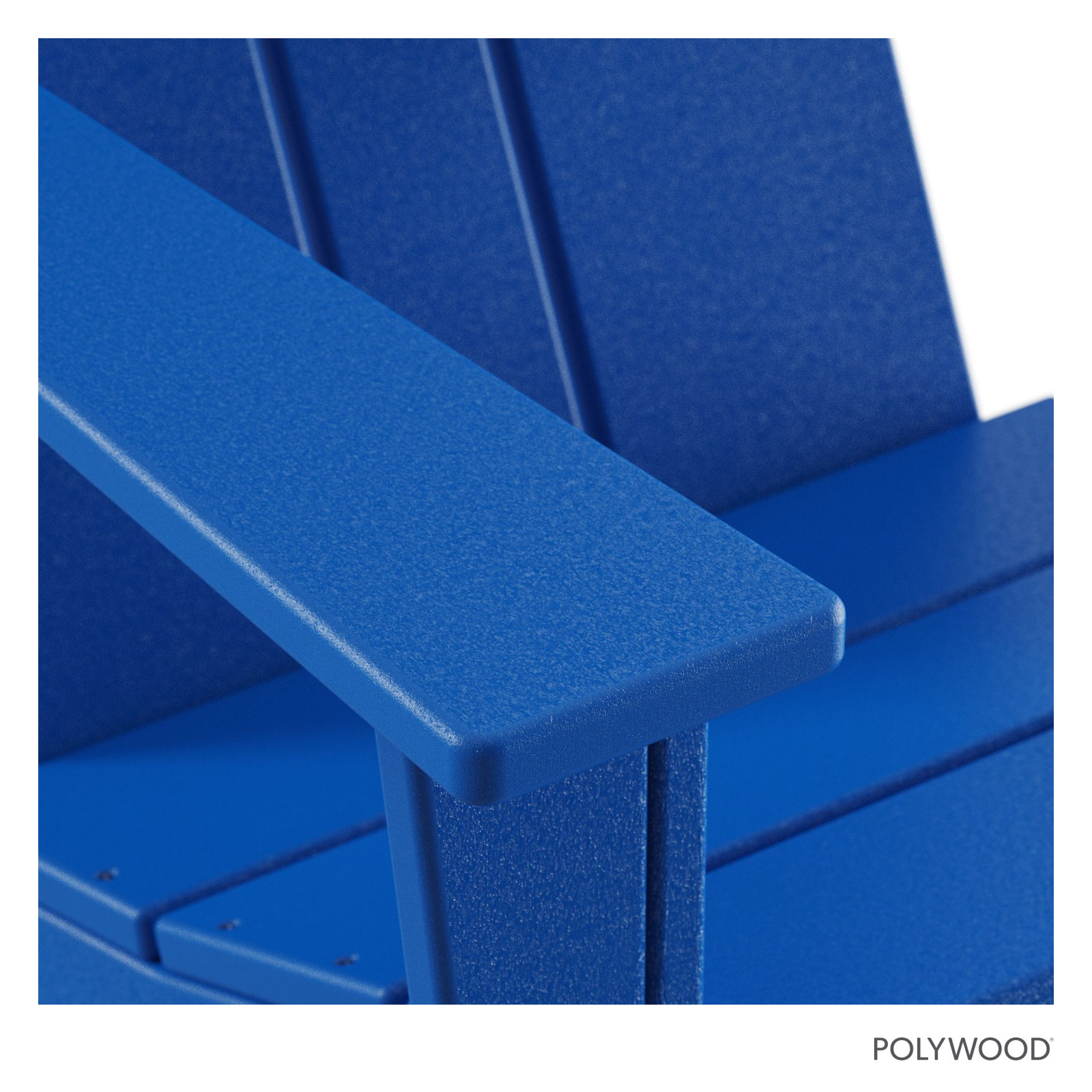 POLYWOOD x AllModern Plastic Adirondack Chair, Pacific Blue
