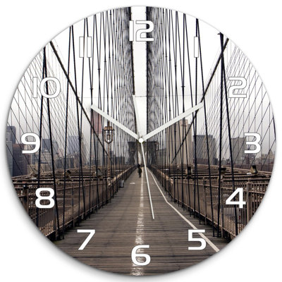 Johnnylee Glass Wall Clock