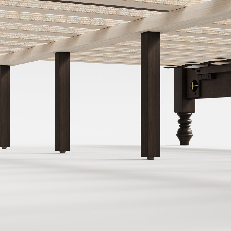 Structure de lit Cleo, Brun marocain, Grand lit