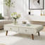 Table basse avec plateau en placage imitation marbre et tiroir cannelé-959303224-959303232