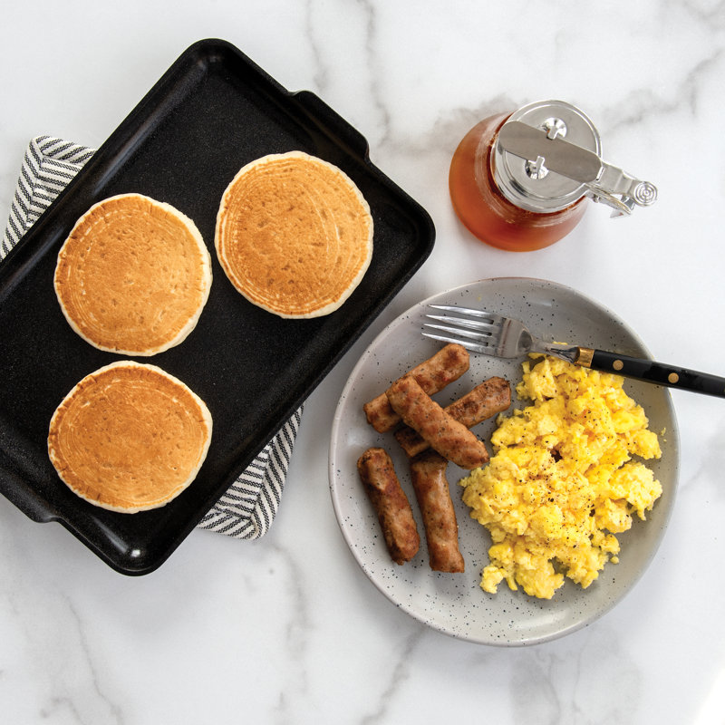 Nordic Ware 7.13 in. Non Stick Aluminum Rectangular Griddle