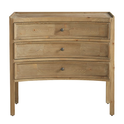 Aquiles Solid Wood 3 - Drawer Accent Chest by Lark Manor