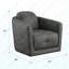 Fauteuil d'appoint pivotant gris