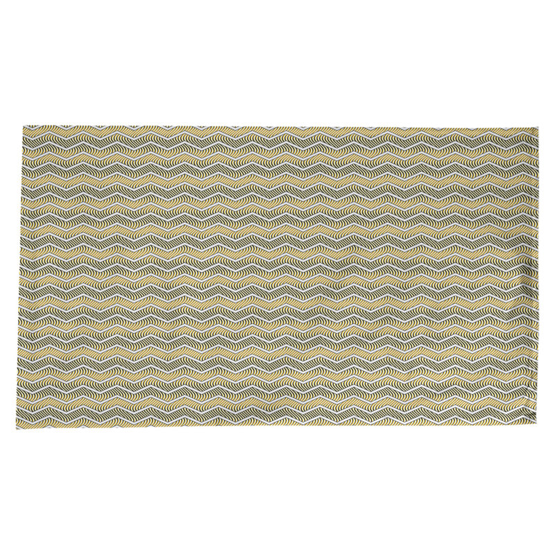 Nappe à chevrons ondulés Stephenie, Jaune