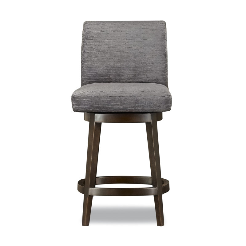 Swivel Upholstered Bar Stool with Solid Wood Frame, 61703-78