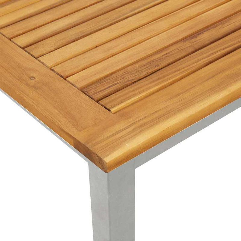 Square Outdoor Side Table, Grey