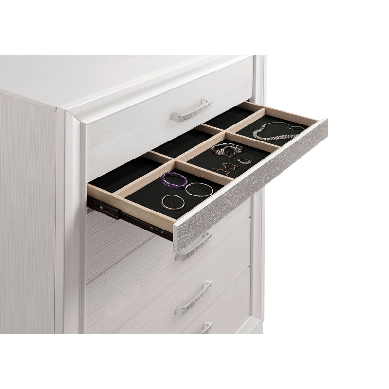 SantaAna 6-drawer Bedroom Chest White, White