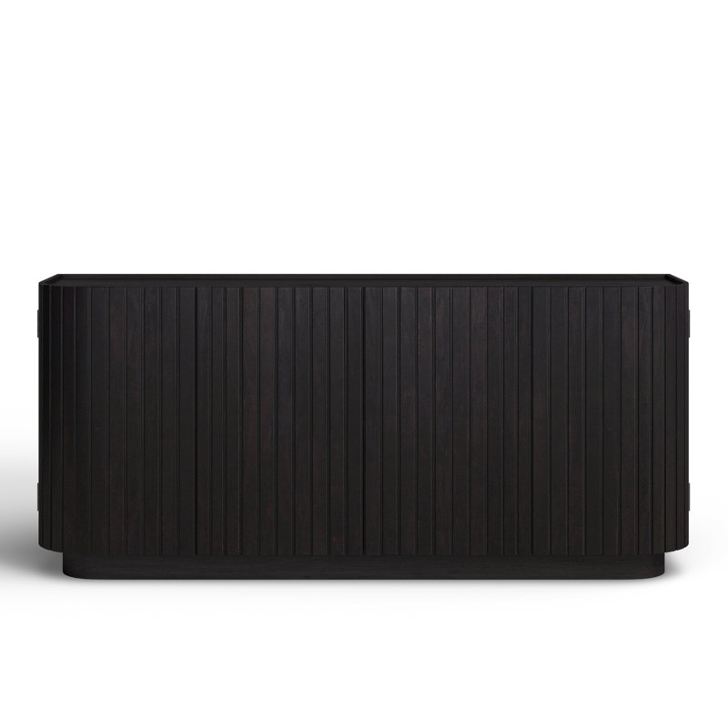 Daley 72'' Solid Wood Sideboard, Black