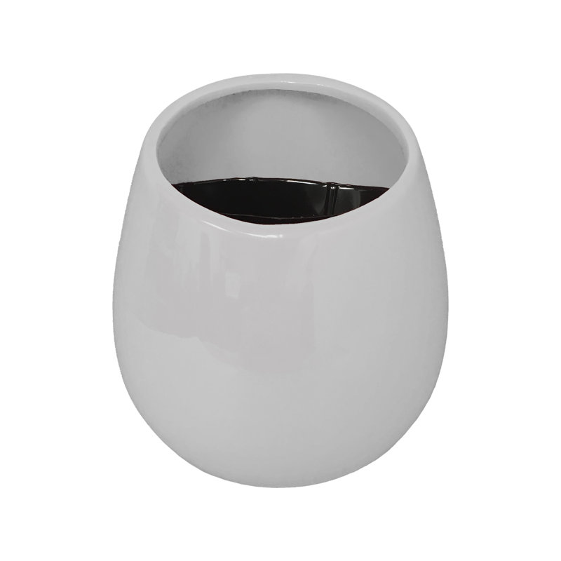 Jardinière murale Hilaria, H 3,5 po x l 4 po x P 5 po, Blanc lustré