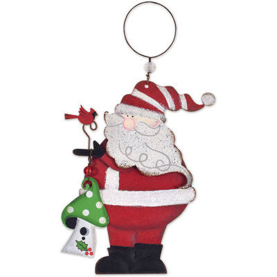 Santa Ornament - Set of 2