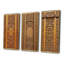 «Old Carved Wooden Door V», 3 pièces sur toile-2043184308-2043184318