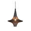 Luminaire suspendu 1 lumière noir satiné avec panier à chaîne-673718965-673718966