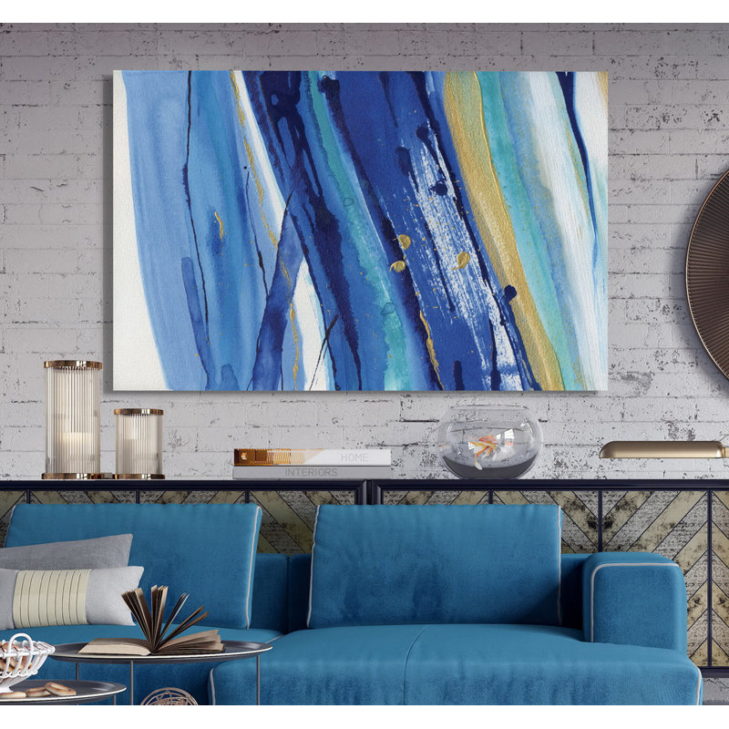 «Waterfall II», reproduction, H 12 po x l 18 po x 1,5 po, Toile tendue