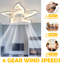 27" Drayon LED Chandelier Ceiling Fan with Remote Control and Light Kit Included