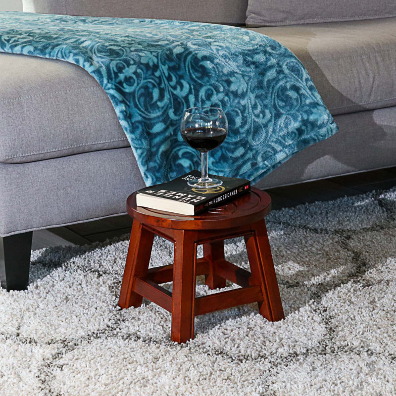 Tabouret de comptoir court Audrea 10, Cerisier