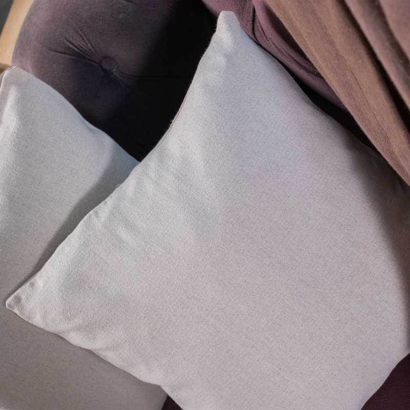 Kaydey White Square Throw Pillow Cover