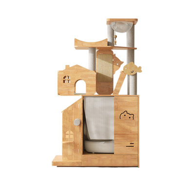 Solid Wood Multi-Functional Creative Cat Tree