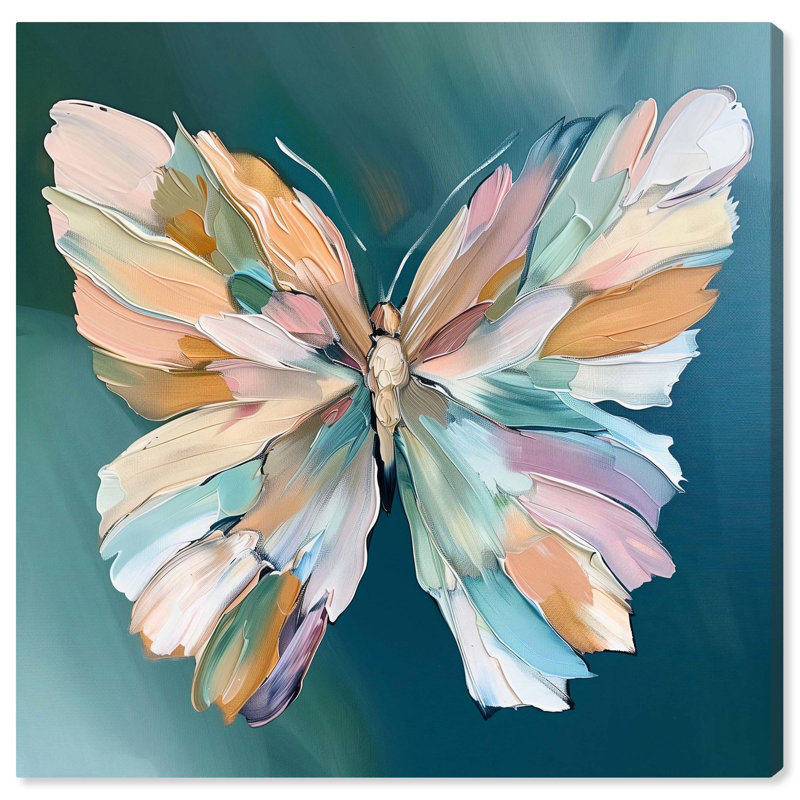 «Dreamscape Butterfly» par Art Remedy, H 24 po x l 24 po x P 1,5 po, Toile tendue