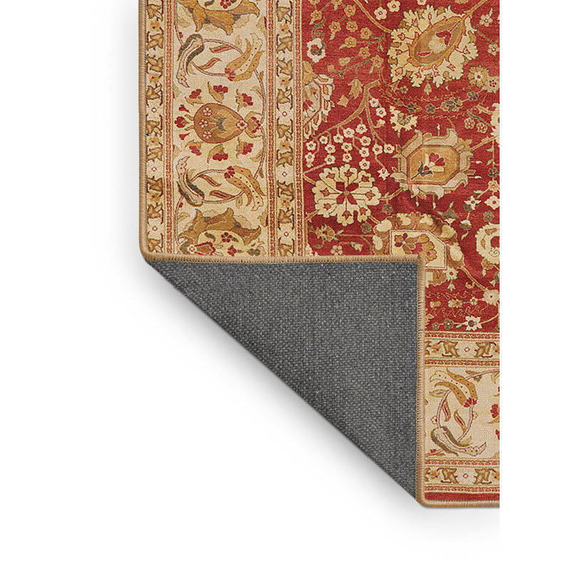 Tapis oriental brun clair / rouge Siger, Rectangle 5 pi x 7 pi