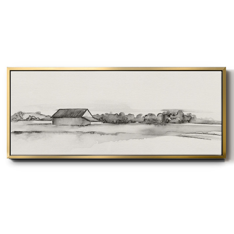 Wyeth Barn I- Framed Canvas, 24" H x 60" W