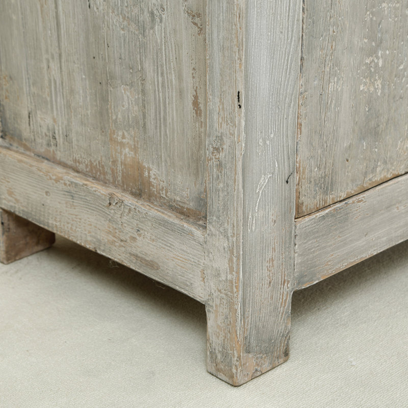 72 in. W Solid Wood Sideboard, Gray Wash